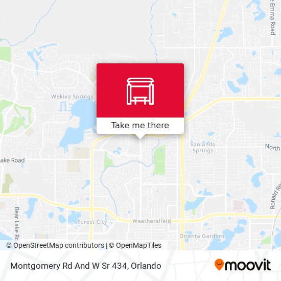 Montgomery Rd And W Sr 434 map