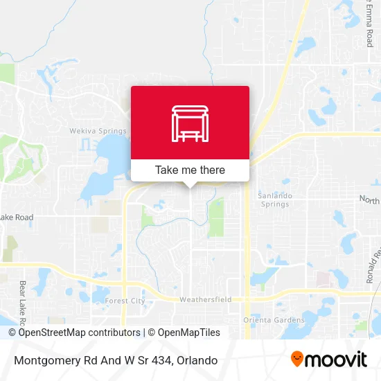 Mapa de Montgomery Rd And W Sr 434