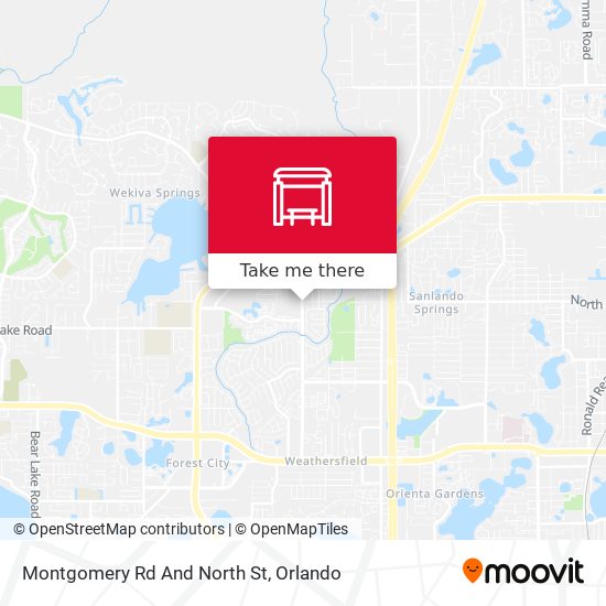 Mapa de Montgomery Rd And North St