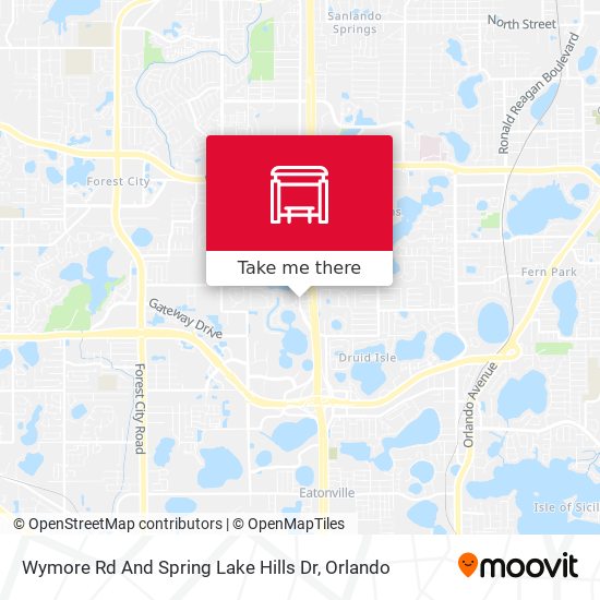 Wymore  Rd And Spring Lake Hills  Dr map