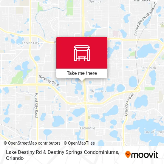 Lake Destiny Rd & Destiny Springs Condominiums map