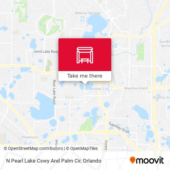 N Pearl Lake Cswy And Palm Cir map