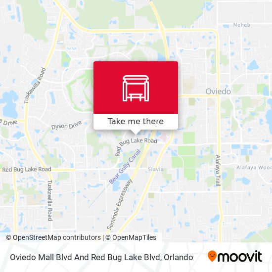 Mapa de Oviedo Mall Blvd And Red Bug Lake Blvd