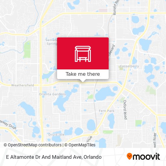 E Altamonte Dr And Maitland Ave map