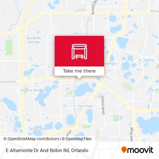 E Altamonte Dr And Robin Rd map