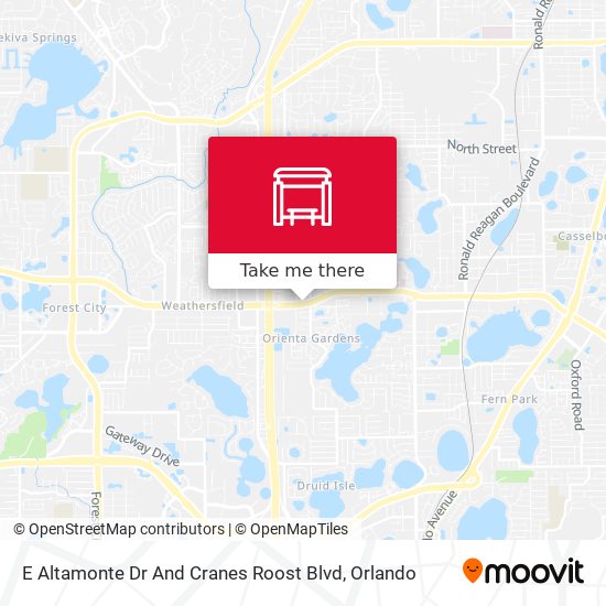 E Altamonte Dr And Cranes Roost Blvd map