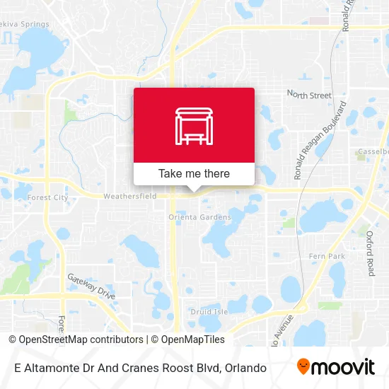 Mapa de E Altamonte Dr And Cranes Roost Blvd