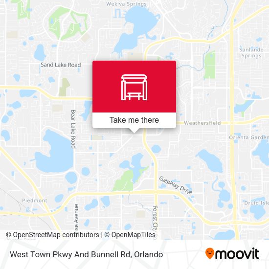 West Town Pkwy And Bunnell Rd map