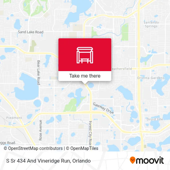 Mapa de S Sr 434 And Vineridge Run