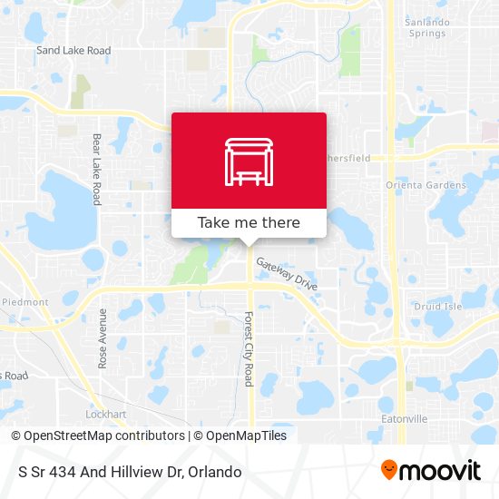 Mapa de S Sr 434 And Hillview Dr