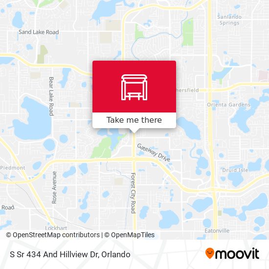 S Sr 434 And Hillview Dr map