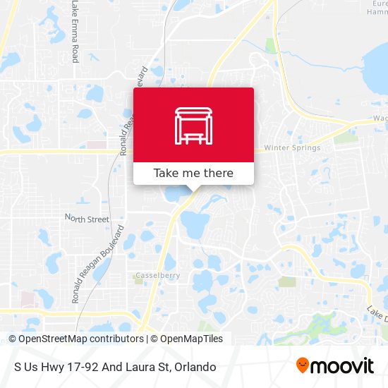 S Us Hwy 17-92 And Laura St map