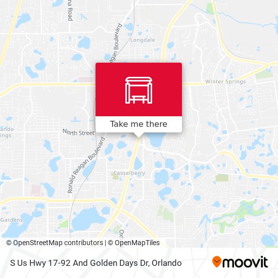 S Us Hwy 17-92 And Golden Days Dr map