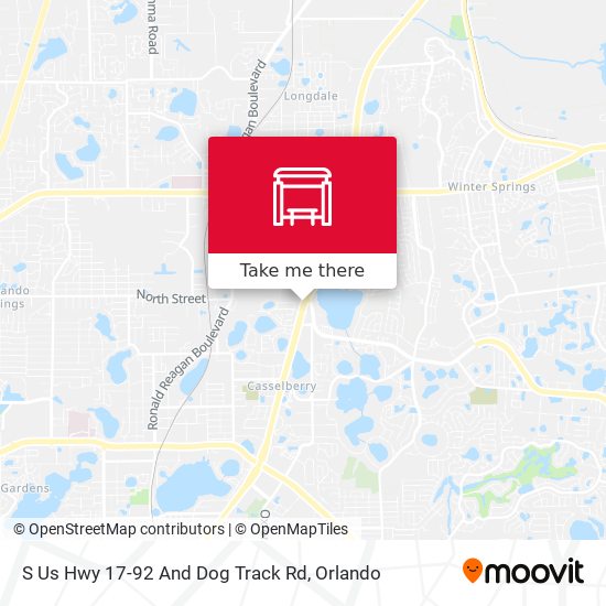 S Us Hwy 17-92 And Dog Track Rd map