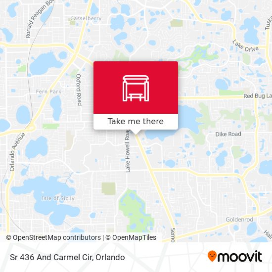 Sr 436 And Carmel Cir map