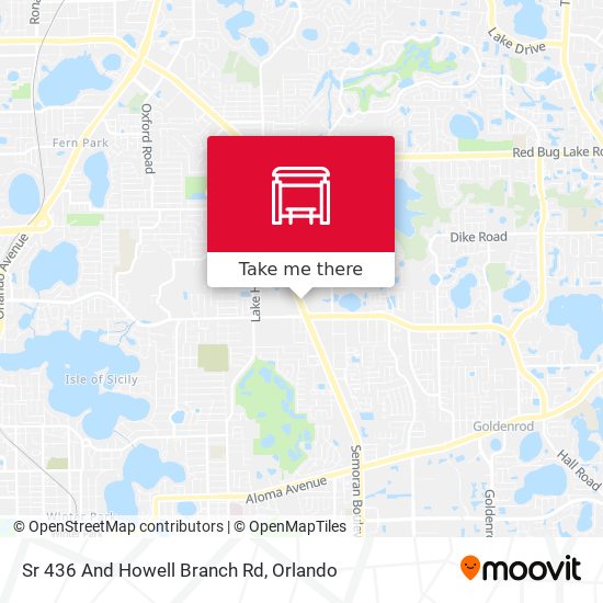 Sr 436 And Howell Branch Rd map