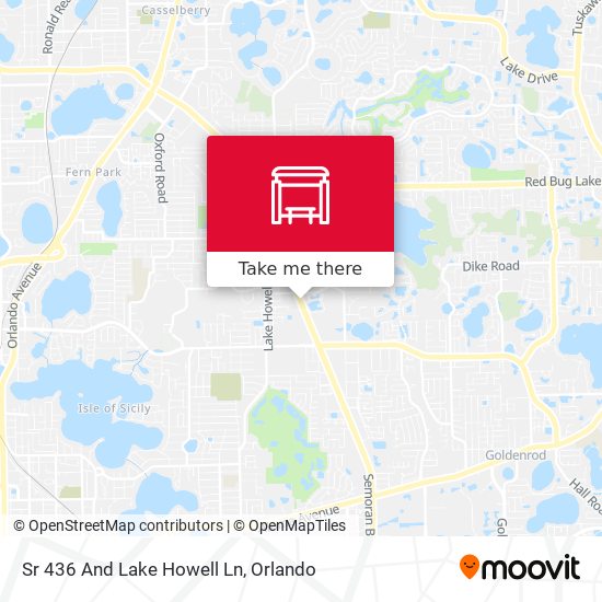 Sr 436 And Lake Howell Ln map