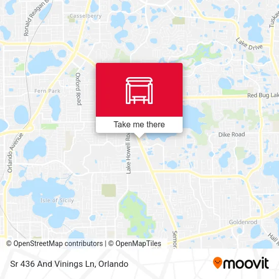 Mapa de Sr 436 And Vinings Ln
