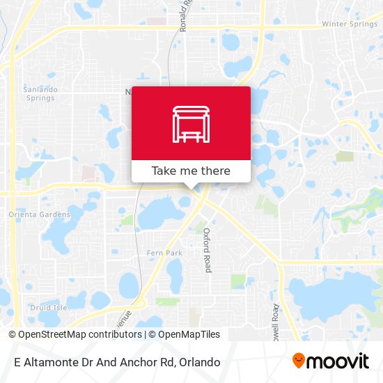 E Altamonte Dr And Anchor Rd map