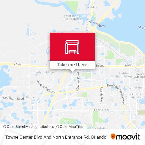 Towne Center Blvd And North Entrance Rd map