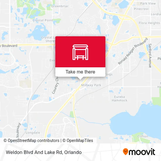Mapa de Weldon Blvd And Lake Rd