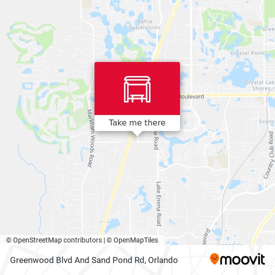 Greenwood Blvd And Sand Pond Rd map