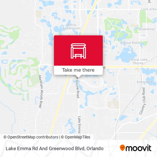 Lake Emma Rd And Greenwood Blvd map