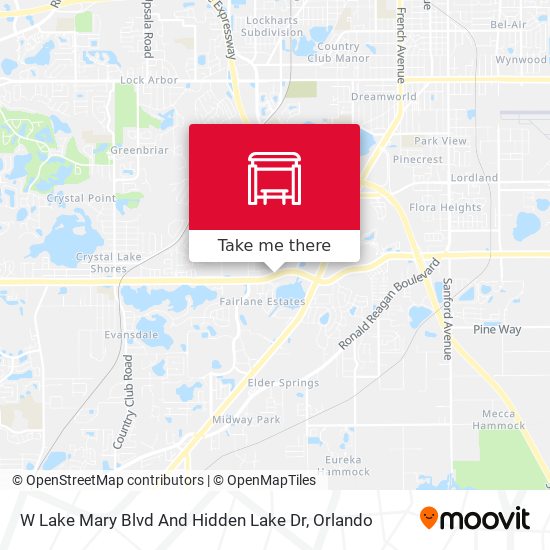 W Lake Mary Blvd And Hidden Lake Dr map