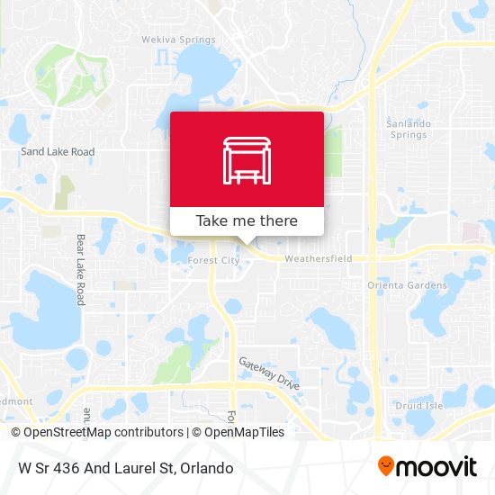 Mapa de W Sr 436 And Laurel St