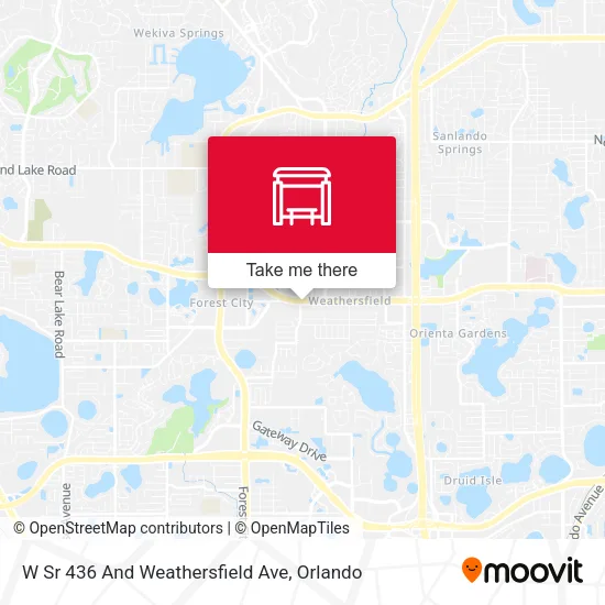 Mapa de W Sr 436 And Weathersfield Ave