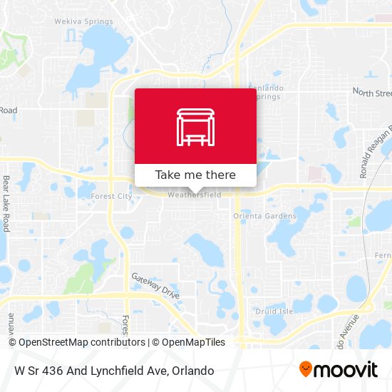 W Sr 436 And Lynchfield Ave map