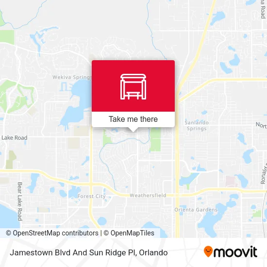Mapa de Jamestown Blvd And Sun Ridge Pl