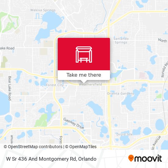 W Sr 436 And Montgomery Rd map