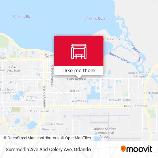 Summerlin Ave And Celery Ave map