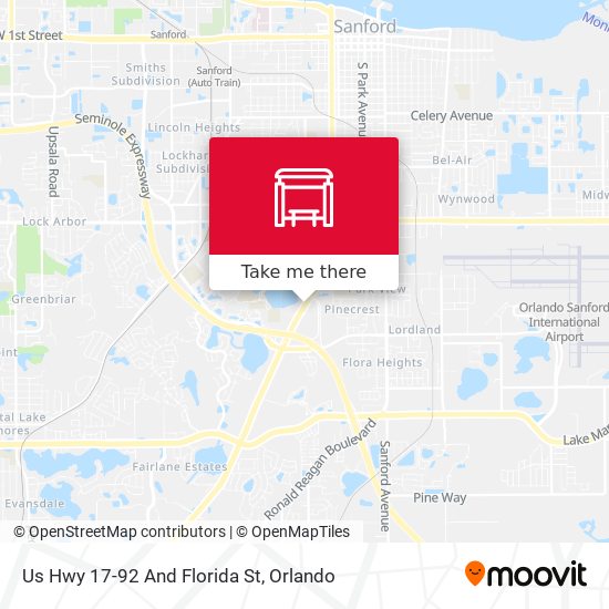 Us Hwy 17-92 And Florida St map