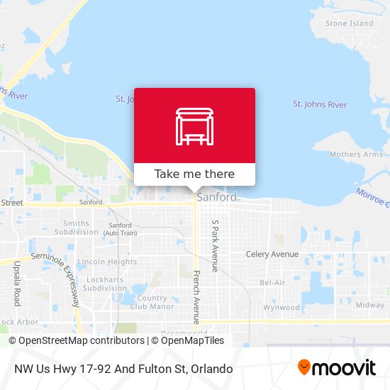 NW Us Hwy 17-92 And Fulton St map