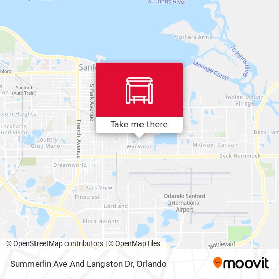 Summerlin Ave And Langston Dr map