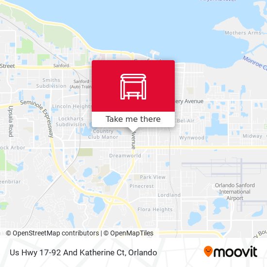 Mapa de Us Hwy 17-92 And Katherine Ct