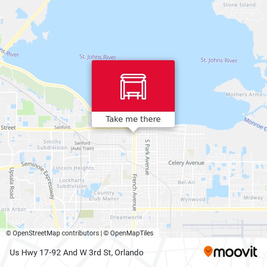 Mapa de Us Hwy 17-92 And W 3rd St