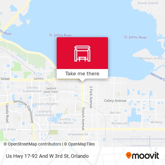 Us Hwy 17-92 And W 3rd St map