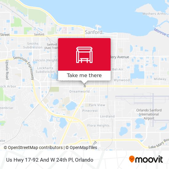 Us Hwy 17-92 And W 24th Pl map