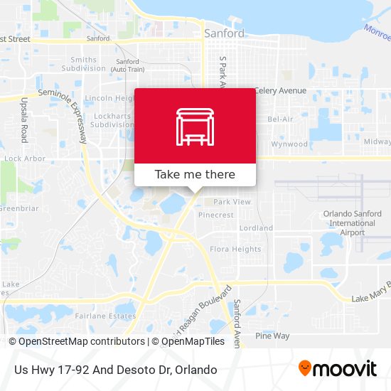 Mapa de Us Hwy 17-92 And Desoto Dr