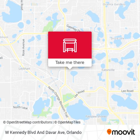 W Kennedy Blvd And Davar Ave map