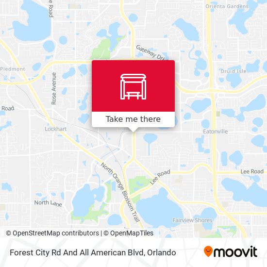 Forest City Rd And All American Blvd map