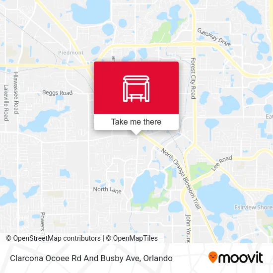 Mapa de Clarcona Ocoee Rd And Busby Ave