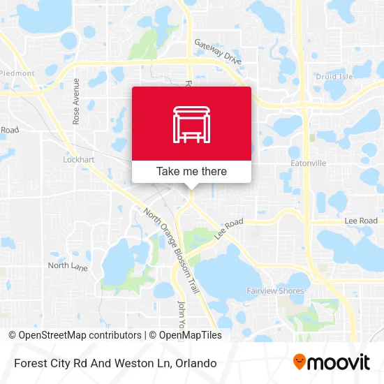 Mapa de Forest City Rd And Weston Ln