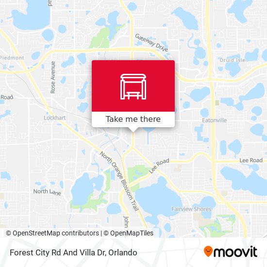 Forest City Rd And Villa Dr map