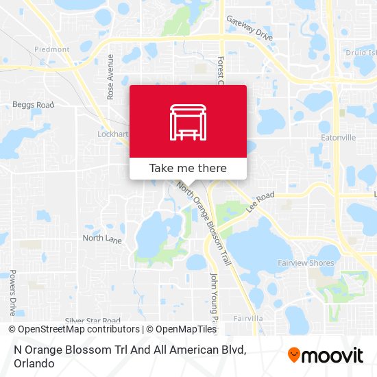 N Orange Blossom Trl And All American Blvd map
