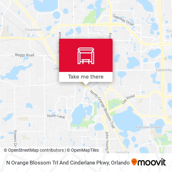 Mapa de N Orange Blossom Trl And Cinderlane Pkwy