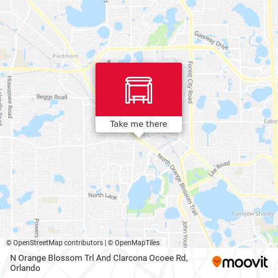 Mapa de N Orange Blossom Trl And Clarcona Ocoee Rd